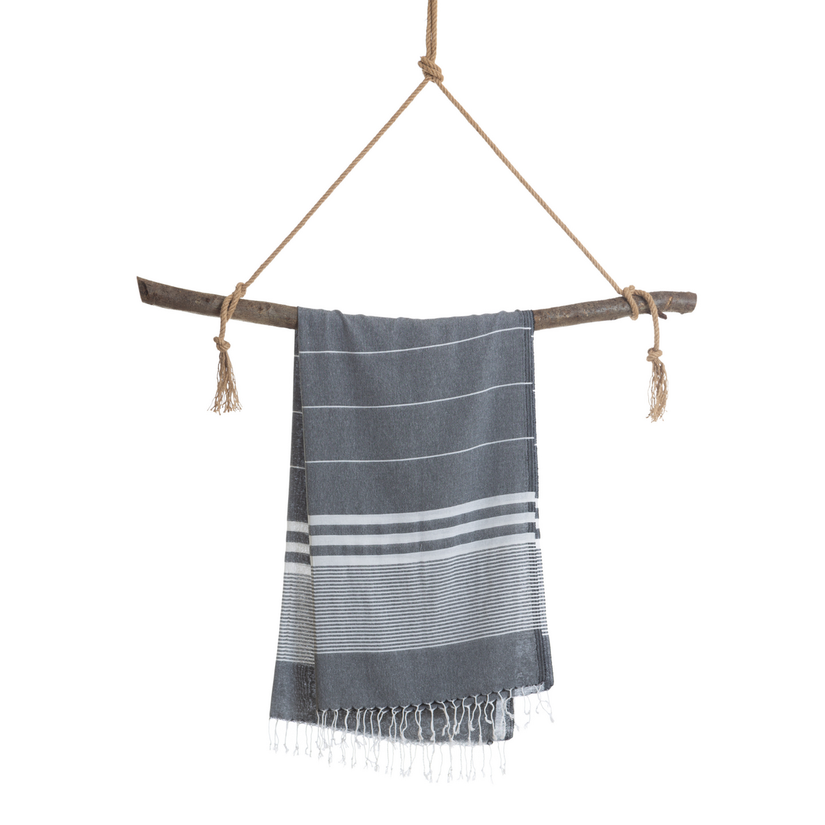TOWEL TO GO MALIBU Toalla de Playa de Algodón 180x100 cm | Sin arena | Negro | con caja de regalo