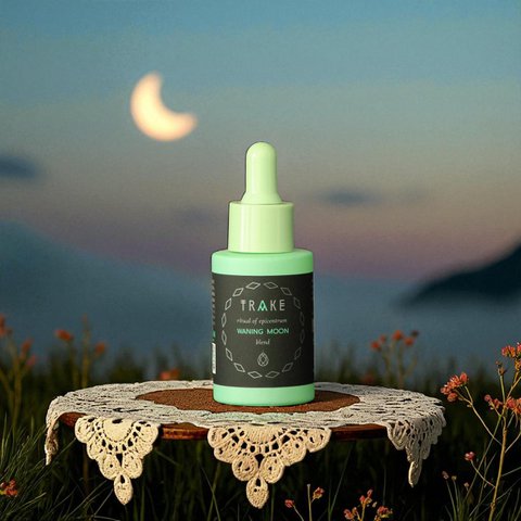 Waning Moon Ritual Oil – Pink Pepper, Tea Tree, Frankincense & Grapefruit – Emotional Release, Clean Beauty, Vegan - 30 ml 