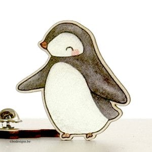 Wooden Pin - Flip Pinguin