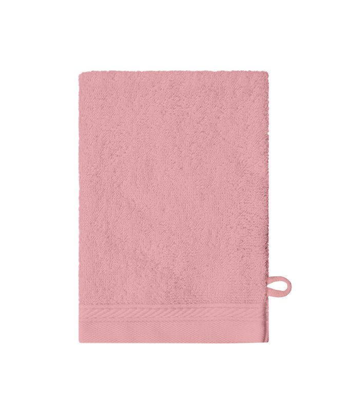 Bio-Waschlappen aus 100 % Baumwolle, 16 x 21 cm, Lachsfarben