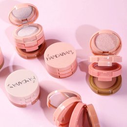 3 in 1 Matte Highlighter Contouring Blush Palette Parelglanzende oogschaduw Multifunctioneel Gezichtsmake-uppalet Vrouwelijke cosmetica