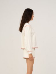 Form White Jersey Sweatshirt