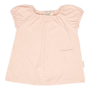 Baby dress pink short sleeves