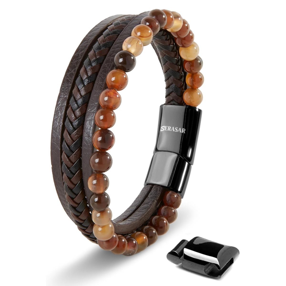 Lederarmband "Stone"