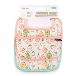 PACK 2 BABY BIB PINK AND GREEN HF