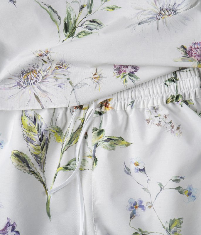 Percale short pyjamas (blouse+shorts) Midsummer