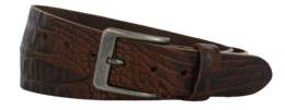 Waist belt 4cm | Grain leather crocodile print