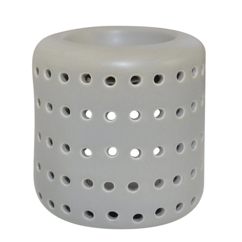 Quemador de Perfumes - Coliseo Gris - Diseño y Forma Originales - Objeto Decorativo Aromaterapia - Portavelas Difusor de Aromas, Ceras Perfumadas