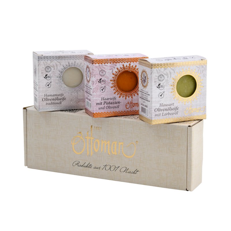 Soap collection set of 3 mix in gift box