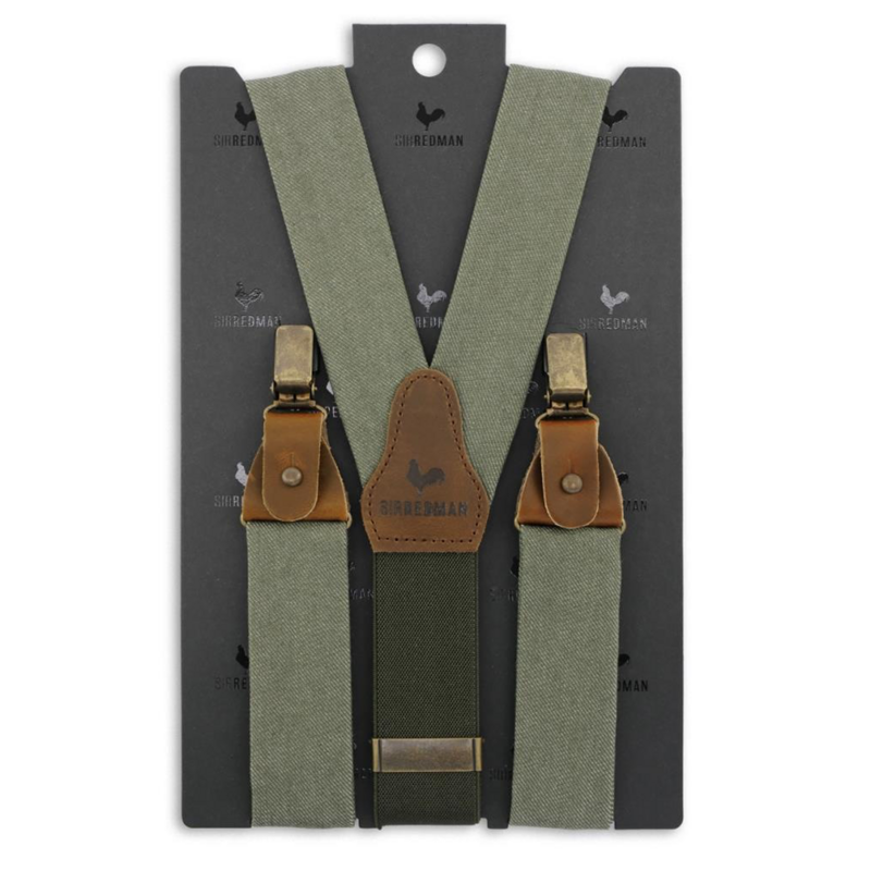 Sir Redman Braces Y-Model - Army Green