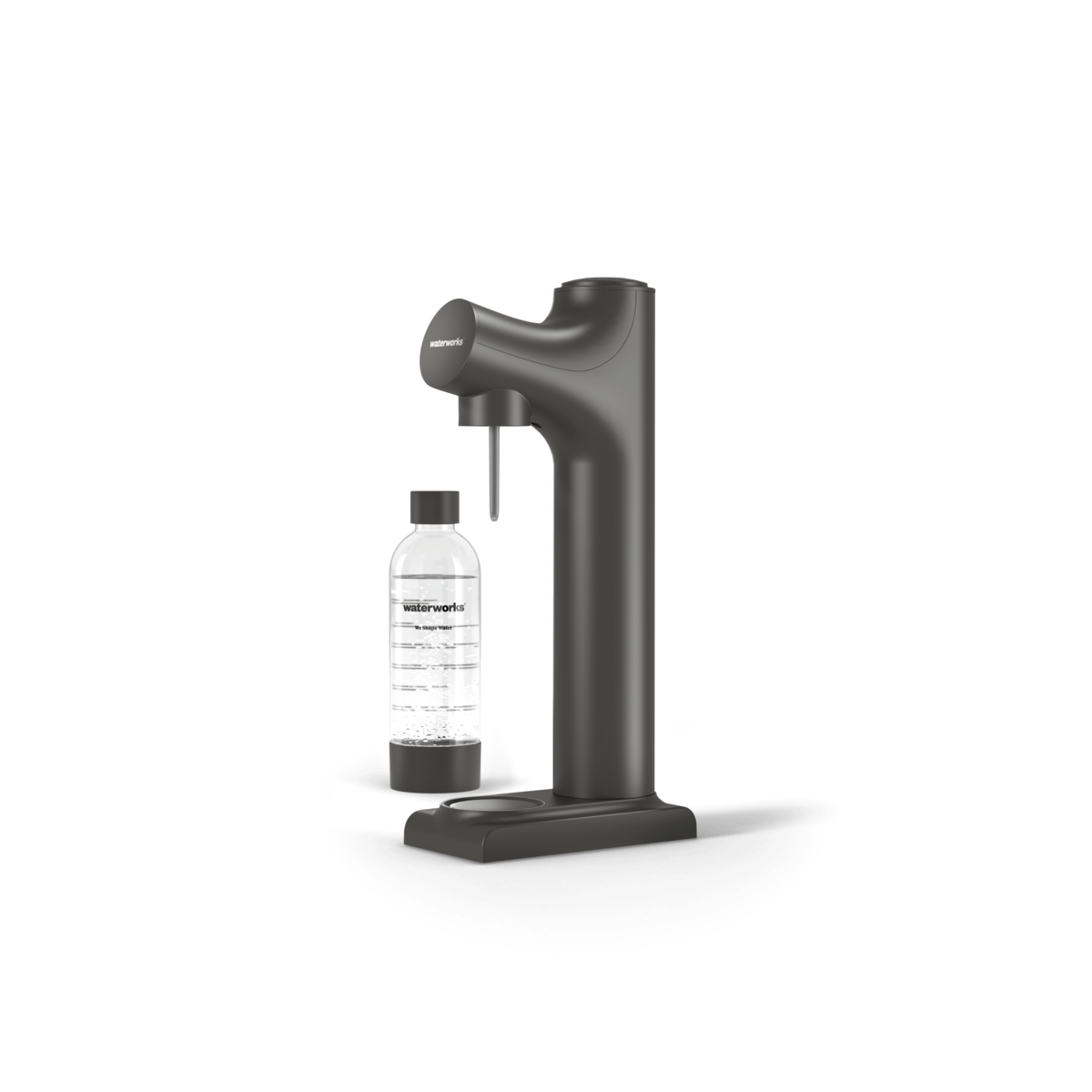 Waterworks Shape Carbobator water bubbler set made from renewable recycling plastic