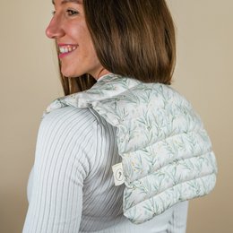 Spelled pillow for neck made of cotton - olives