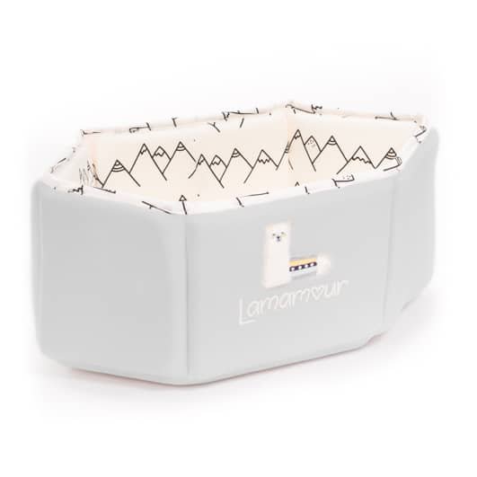 Lamamour grijze toiletemmer