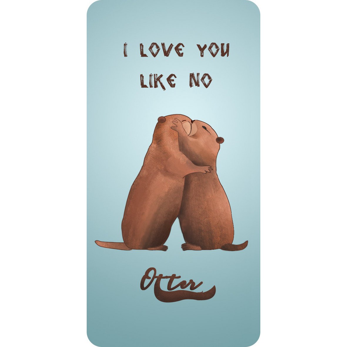 Metallmagnet Otter 10x5 cm