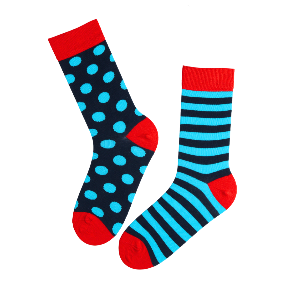 Chaussettes dépareillées bleues VALDO pour homme