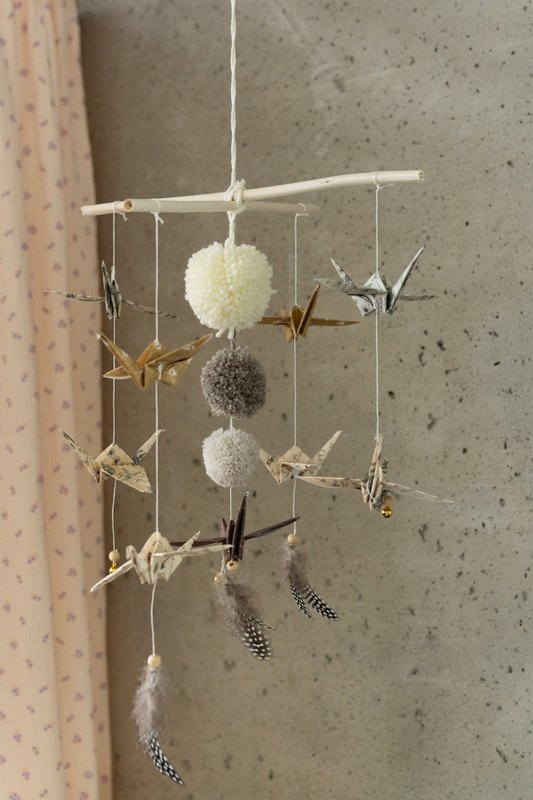 “Gold Dust” Origami Nursery Mobile