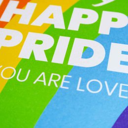Happy Pride regnbue lykønskningskort