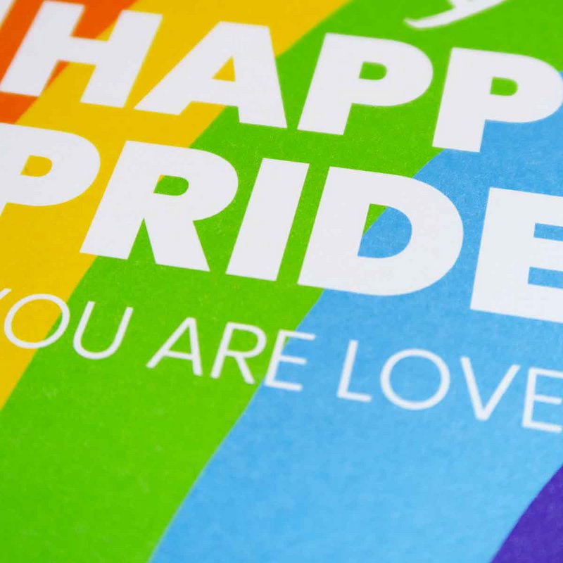 Happy Pride regnbue lykønskningskort