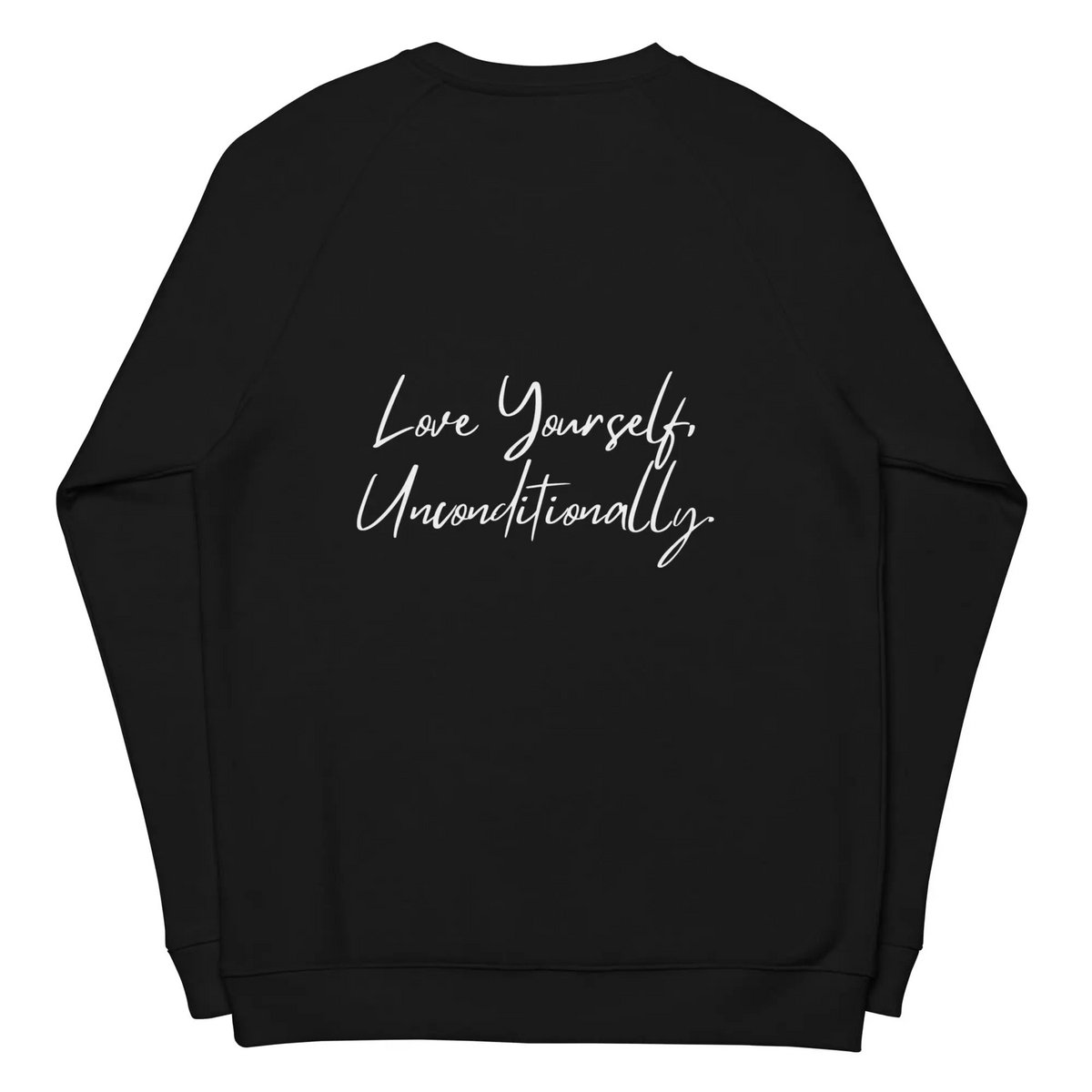 Økologisk sweatshirt SELF LOVE Unisex økologisk raglan sweatshirt