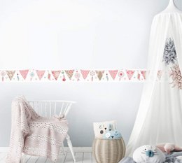 Border "Dream Catcher & Pennant" Pink/Mint/Beige