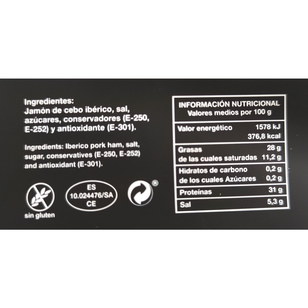 50% iberischer Köderschinken (8-8,5 kg)