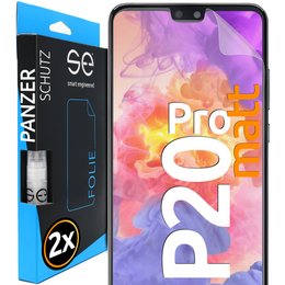 Protective film for Huawei P20 Pro smartphone, anti-reflective, 2x pack