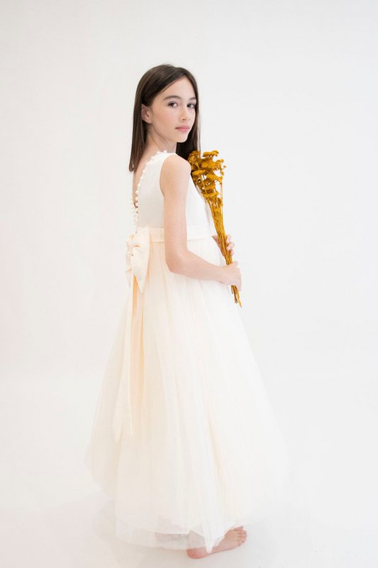 Vestido formal ANABELLA - Melocotón