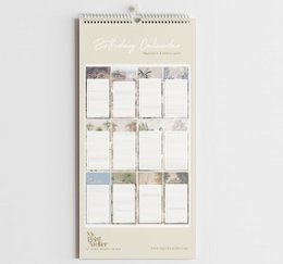 Birthday Calendar Signature Landscapes - Annet Weelink Design Landscapes - 14x29.7cm - Perpetual Calendar - Premium Paper