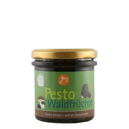 Økologisk skovfrugt pesto med kastanjer, porcini svampe og blåbær 140g