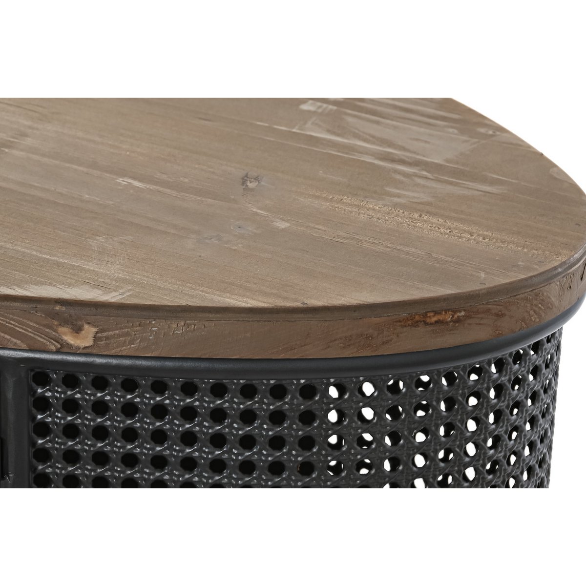 BUFFET ABETO METAL 145,5X45X76 BOTELLERO NEGRO MB200586