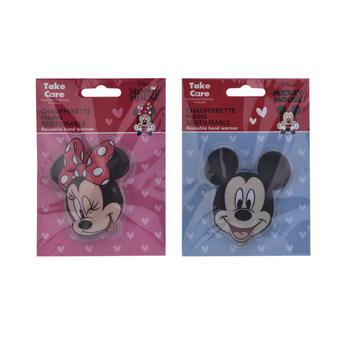Chaufferette Mains Disney Mickey & Minnie en Blister – Assortiment 24