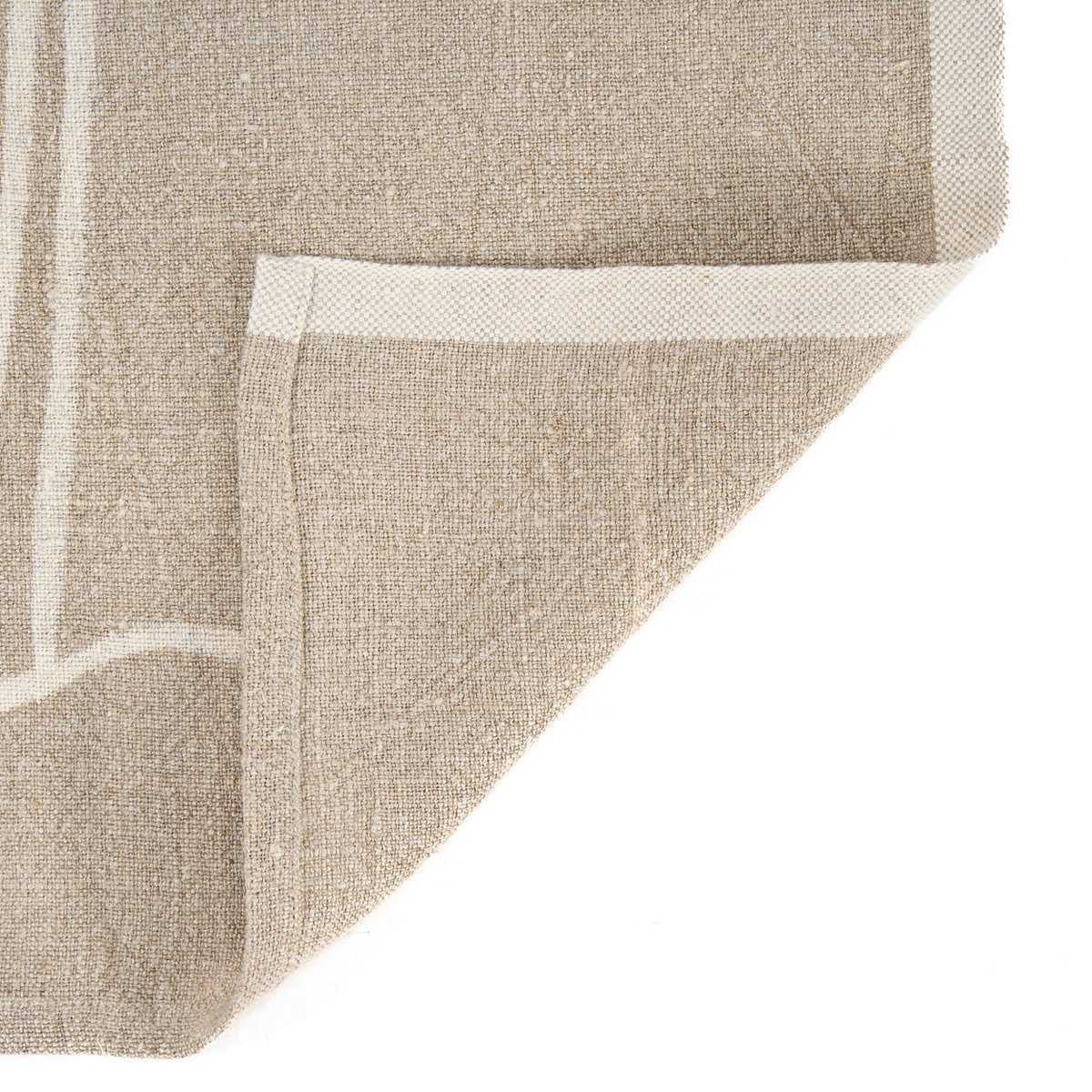 The Linen Palm Tree Kitchen Towel - Natural White - 50x70