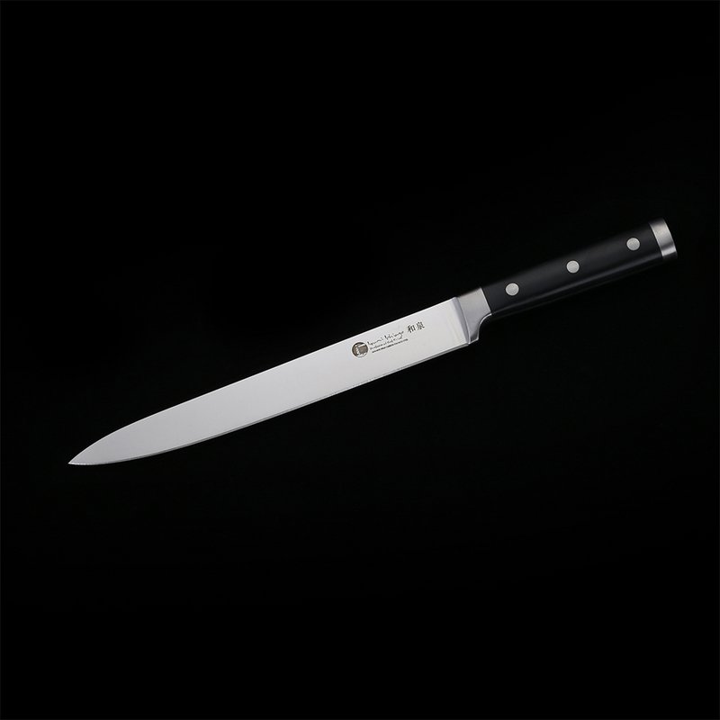Couteau poisson et jambon IZUMI ICHIAGO Sashimi, manche Tecaran, "Couteau de Chef Professionnel"