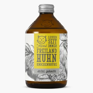 Organic free range chicken bone broth 525ml