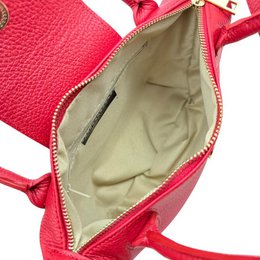 Bolso de Mano Piel Italiana con Asas Cortas y Solapa 58070