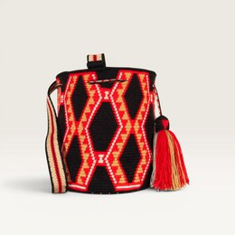 Geometric crossbody bag S | Black