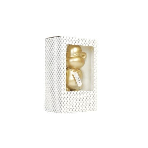 Ornament - Monkey Figurine 'The Legend'- Polyresin - Gold - 20,5x13,5x35cm