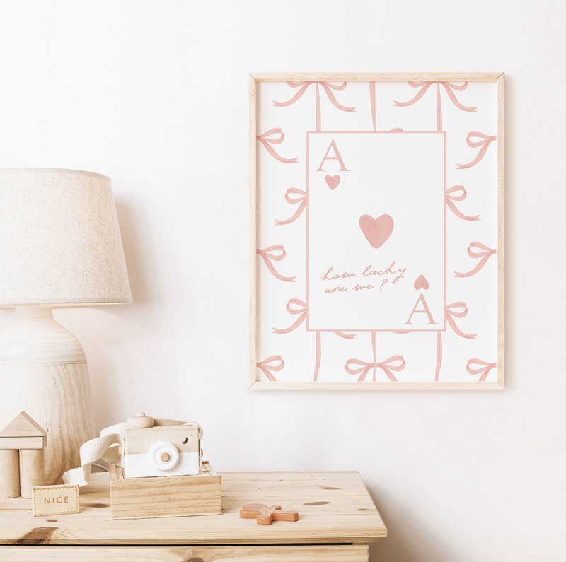 Quanto siamo fortunati? Poster di prua rosa, poster per una sala per ragazze, poster di citazioni per ragazze, stampa per una sala per ragazze, stampa di ragazze coquette, decorazione della stanza delle ragazze