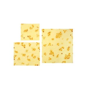 Set of 3 Eco Friendly beeswax wraps
