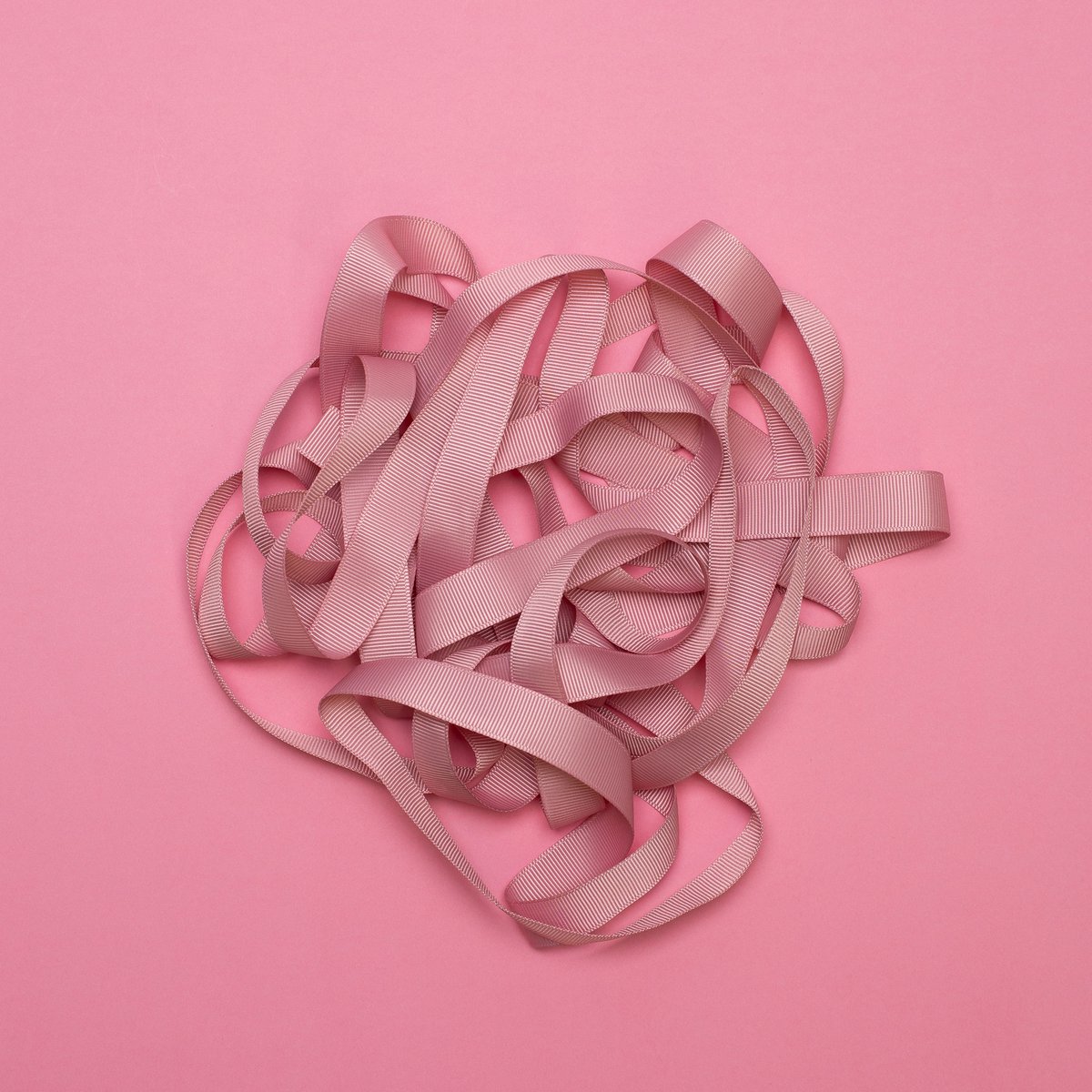 Gift ribbon old pink, light pink ribbon easy to tie, 16mm x 5m pink grosgrain ribbon for wrapping gifts