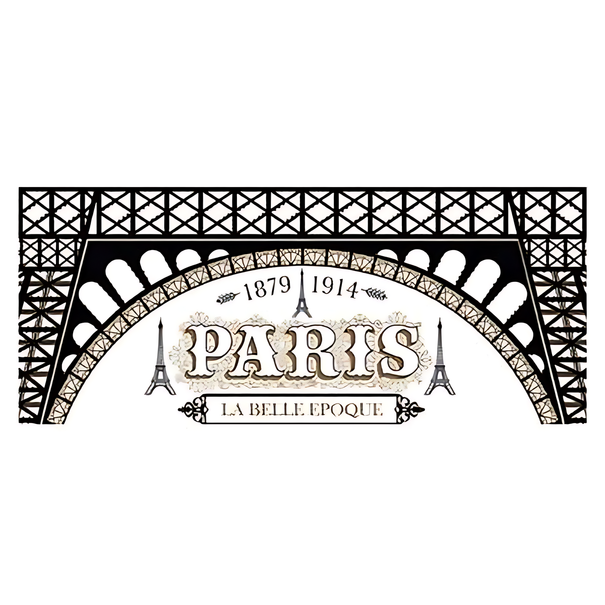 Keramisk krus - Paris Belle Epoque