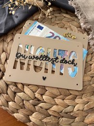 Money gift card - creative packaging for money gifts - financial injection, thank you & gift idea Thank you, you didn't want anything 2