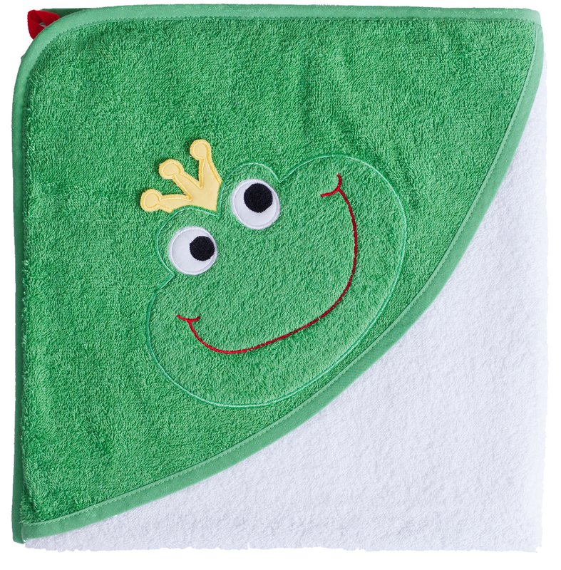 Serviette à capuche Prince Grenouille, 100 x 100