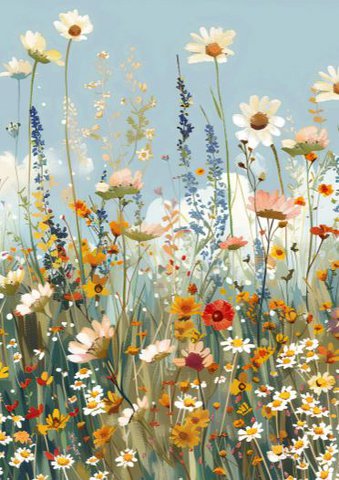 Duurzame kaart - Spring flowers