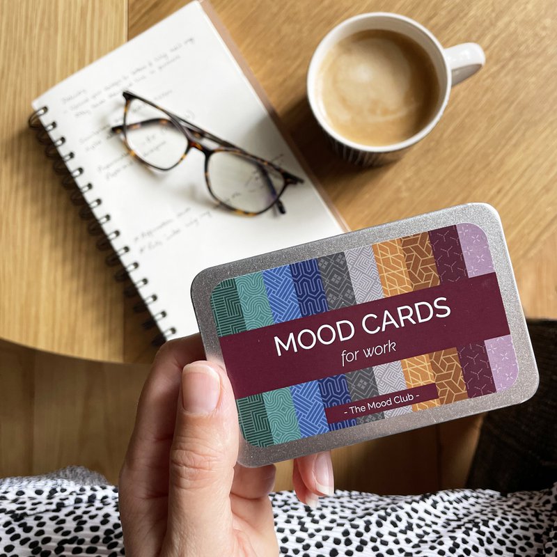 Mood Cards per il lavoro - regalo aziendale / cura di sé, consapevolezza e benessere
