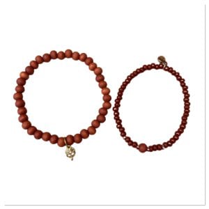 Bracelet set sequoia brown rose