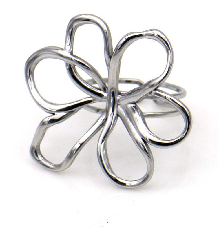 D-B17.2 R25106-024S Anello S. Fiore in acciaio regolabile