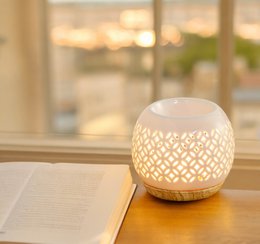 Kominek do perfum z serii Céramy – Qianbi – Lakierowany ceramiczny świecznik – Dyfuzja zapachowych wosków, olejków eterycznych – Dekoracyjny pomysł na prezent