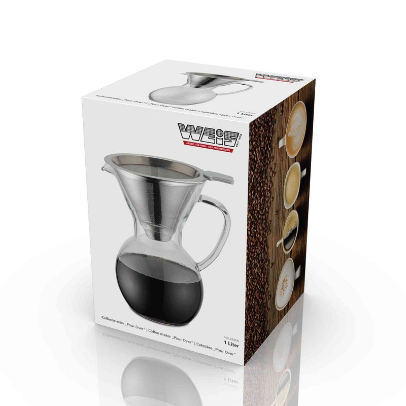 Kaffeebereiter "Pour Over" inkl. Filter 600 ml