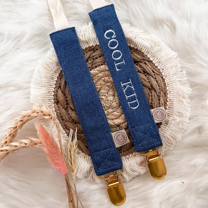 Pacifier cord - denim II